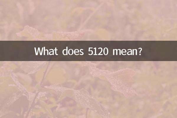 What does 5120 mean?