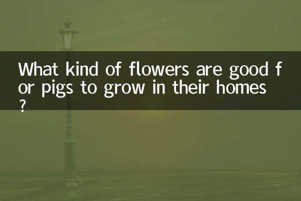 What kind of flowers are good for pigs to grow in their homes?