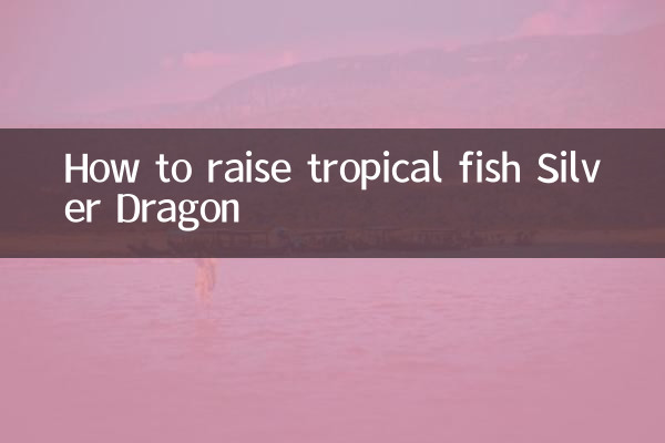 How to raise tropical fish Silver Dragon