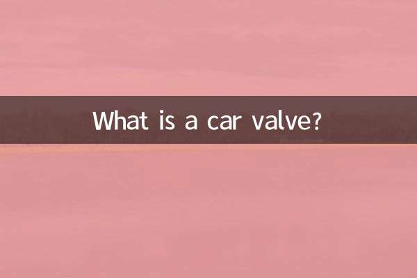 O que é uma válvula de carro?