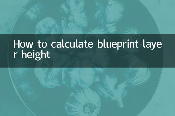 Como calcular a altura da camada do blueprint