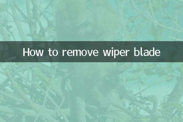 ワイパーブレードの外し方
