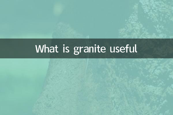 Qu'est-ce que le granit est utile