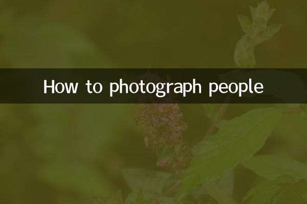 How to photograph people
