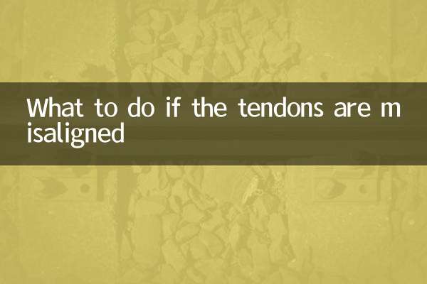 What to do if the tendon is misaligned