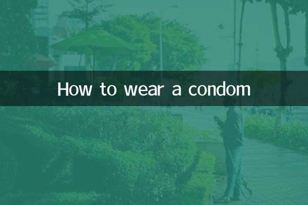 How to wear a condom
