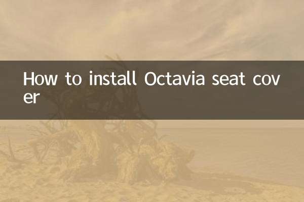 Octaviaシートカバーを設置する方法