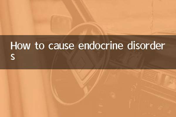 Comment provoquer des troubles endocriniens