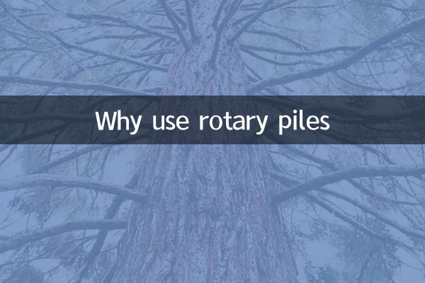 Pourquoi utiliser des pieux rotatifs