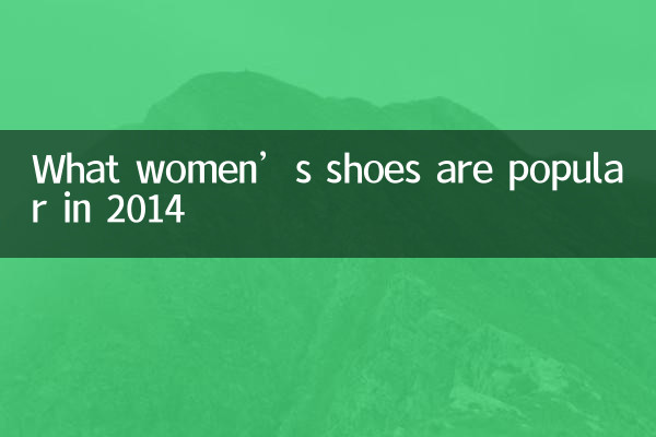 What women’s shoes are popular in 2014