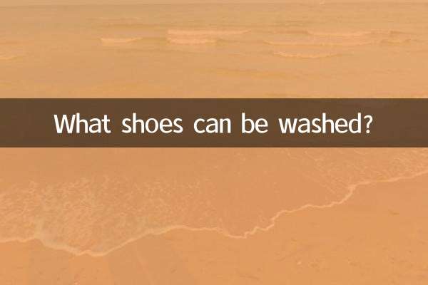 What shoes can be washed?