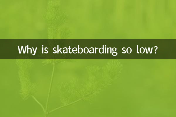 Perché lo skateboarding è così basso?