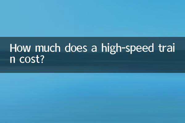 How much does a high-speed train cost?