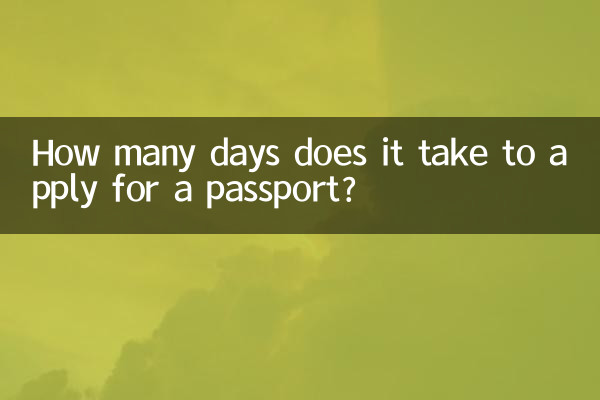 ¿Cuántos días se necesitan para solicitar un pasaporte?