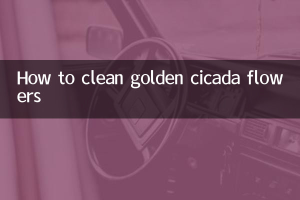 Como limpar flores douradas de cigarra