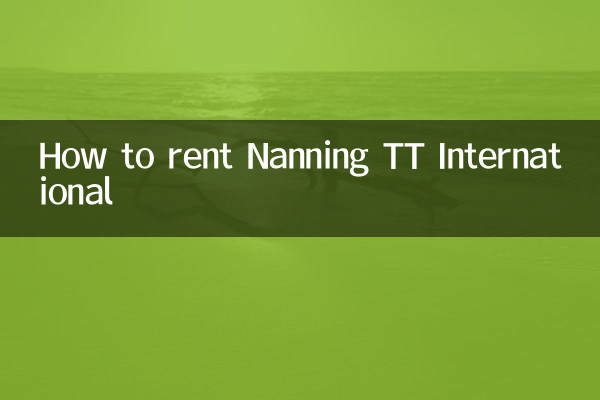 南寧TTインターナショナルのレンタル方法