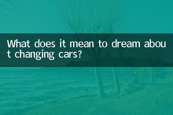 夢見換車是什麼意思