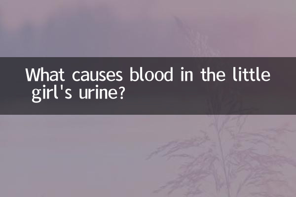 Cosa causa il sangue nelle urine della bambina?