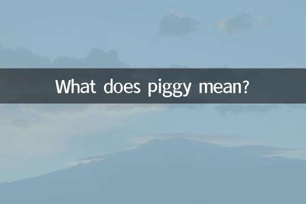 O que significa porquinho?