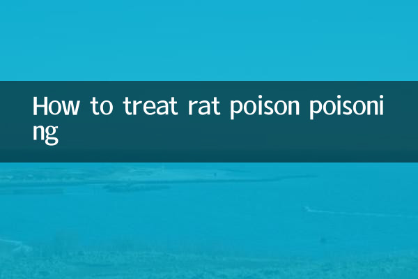 How to treat rat poison poisoning