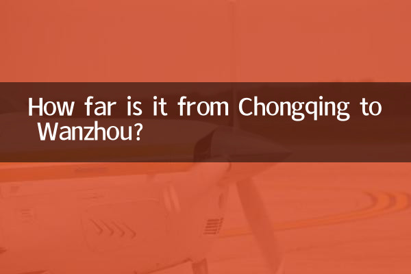 Qual a distância entre Chongqing e Wanzhou?