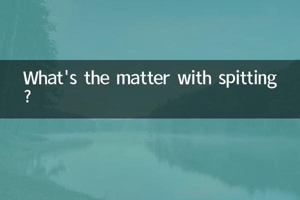 ¿Qué pasa con escupir?