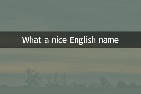 Quel joli nom anglais