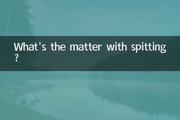 ¿Qué pasa con escupir?