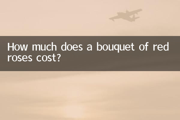 Combien coûte un bouquet de roses rouges ?