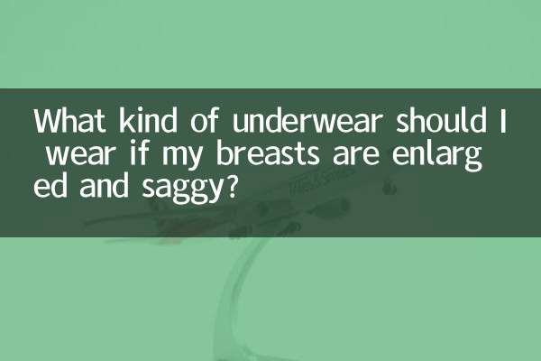 यदि मेरे स्तन बढ़े हुए और ढीले हैं तो मुझे किस प्रकार का अंडरवियर पहनना चाहिए?