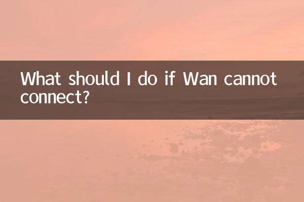 Was soll ich tun, wenn Wan keine Verbindung herstellen kann?