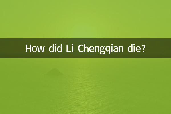 李承乾怎麼死的