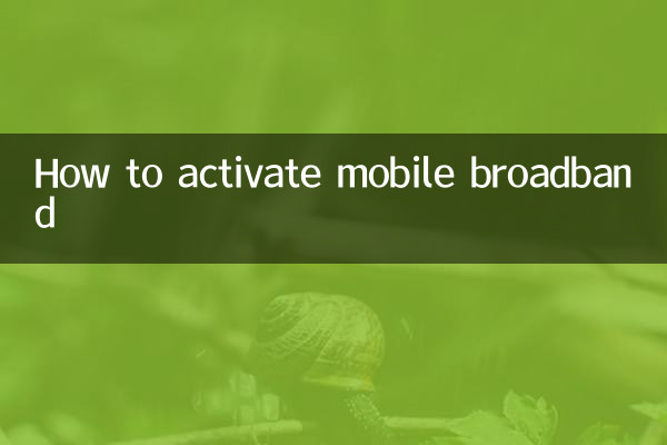 Como ativar a banda larga móvel