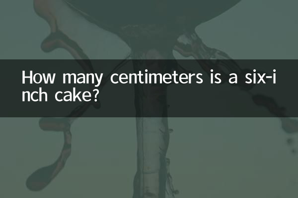 একটি ছয় ইঞ্চি কেক কত সেন্টিমিটার?