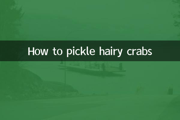 Wie man haarige Krabben einlegt
