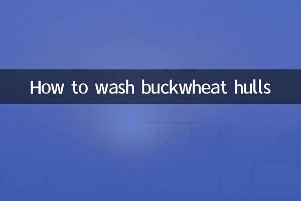 Comment laver les coques de sarrasin