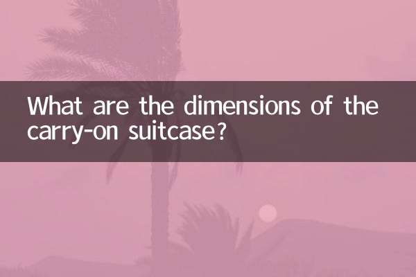 ¿Cuáles son las dimensiones de la maleta de mano?