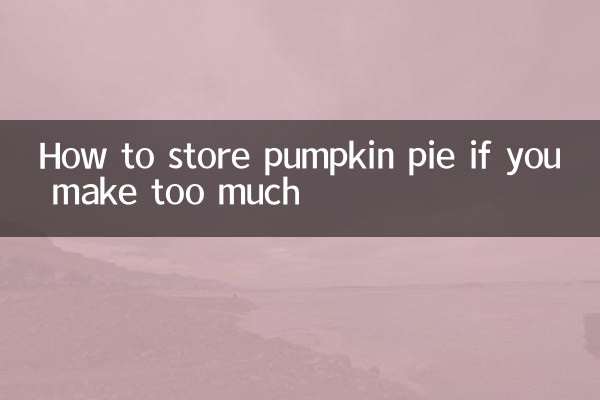 طرز نگهداری کیک کدو حلوایی در صورت درست کردن زیاد