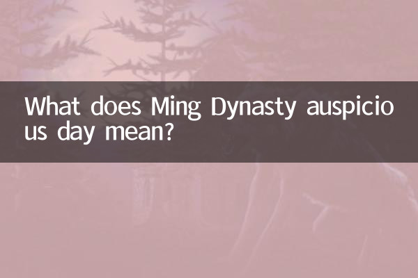 明代の吉日とはどういう意味ですか?