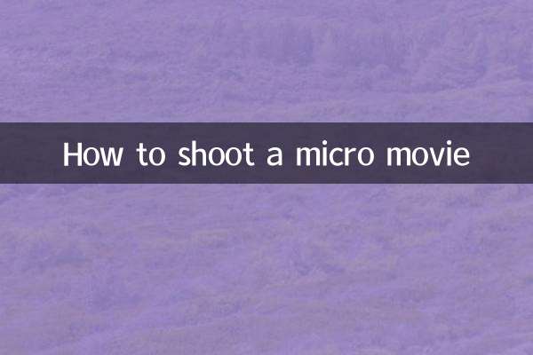 怎么拍摄微电影