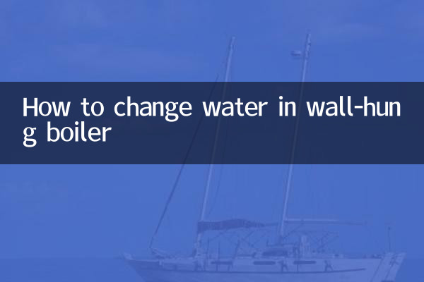 Come cambiare l'acqua nella caldaia murale