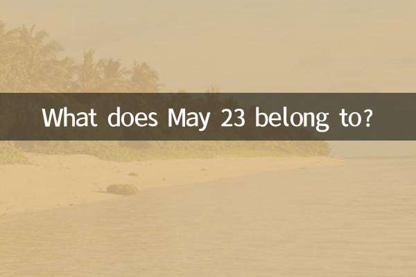 A cosa appartiene il 23 maggio?