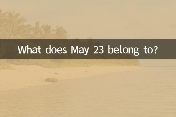 Wozu gehört der 23. Mai?