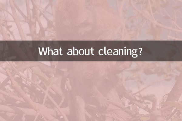 Et le nettoyage ?