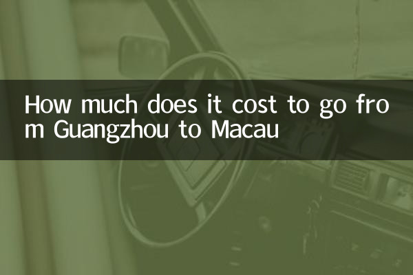 Combien ça coûte d'aller de Canton à Macao
