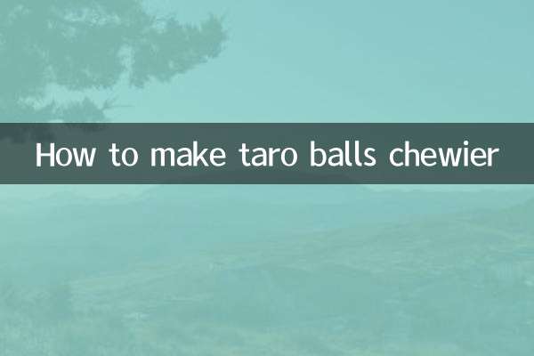 Come rendere le palline di taro più gommose