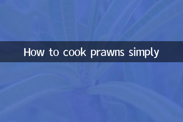 Comment cuisiner des crevettes simplement