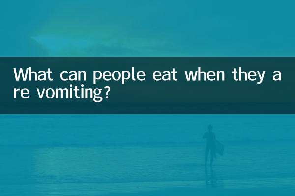 ¿Qué puede comer la gente cuando vomita?
