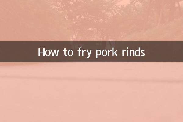 How to fry pork rinds