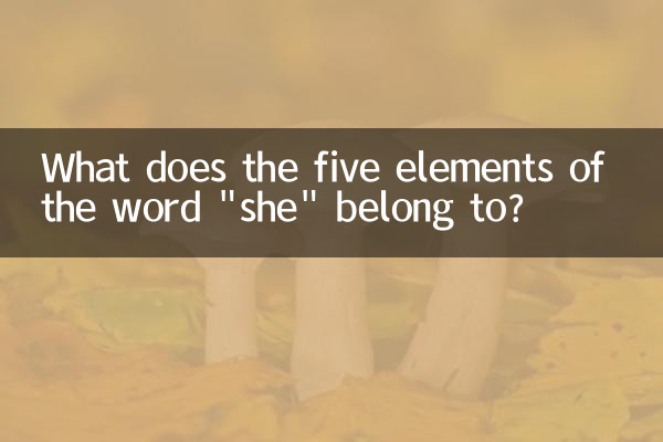 À quoi appartiennent les cinq éléments du mot « elle » ?